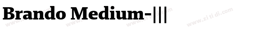 Brando Medium字体转换